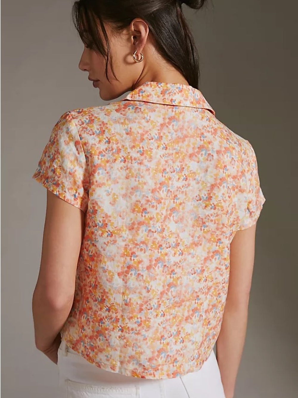 Cloth & Stone Boxy Linen Surf Shirt M
